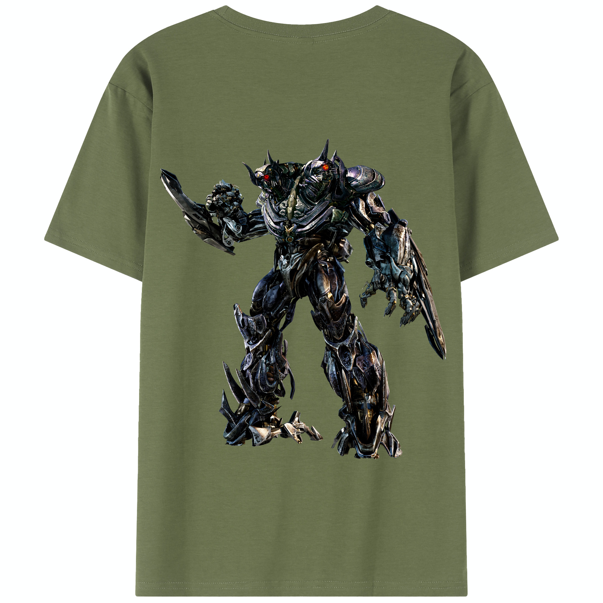 （画像用） Transformers トランスフォーマー 綿100％半袖Tシャツ（背面プリント）